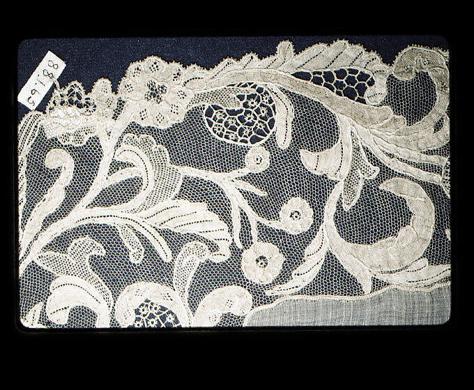 Handkerchief, Needle lace, Italian, Burano