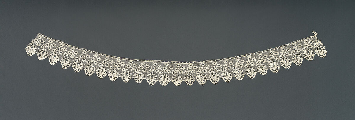 Fragment, Bobbin lace, British, Buckinghamshire