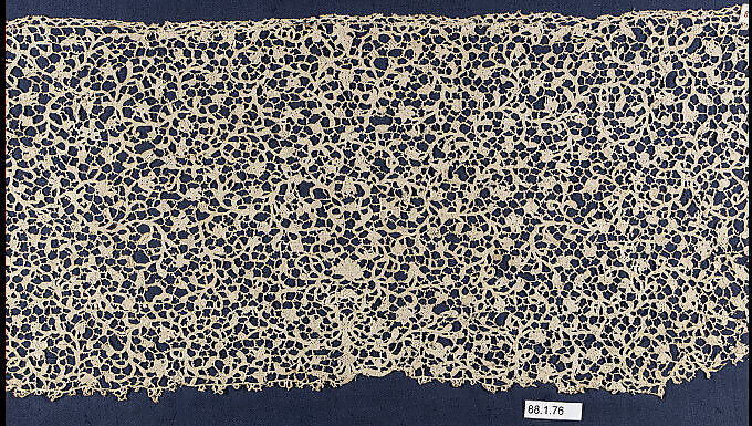 Fragment of lace, Italian 