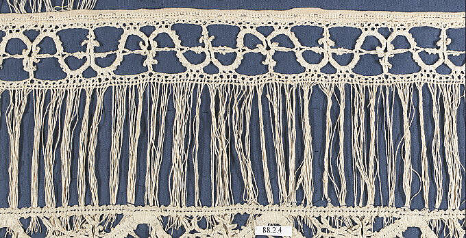 Fragment, Bobbin lace, Italian 