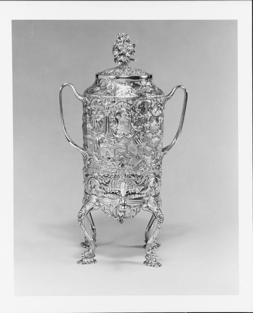 Coffee Urn, Andrew Ellicott Warner (1786–1870), Silver, American