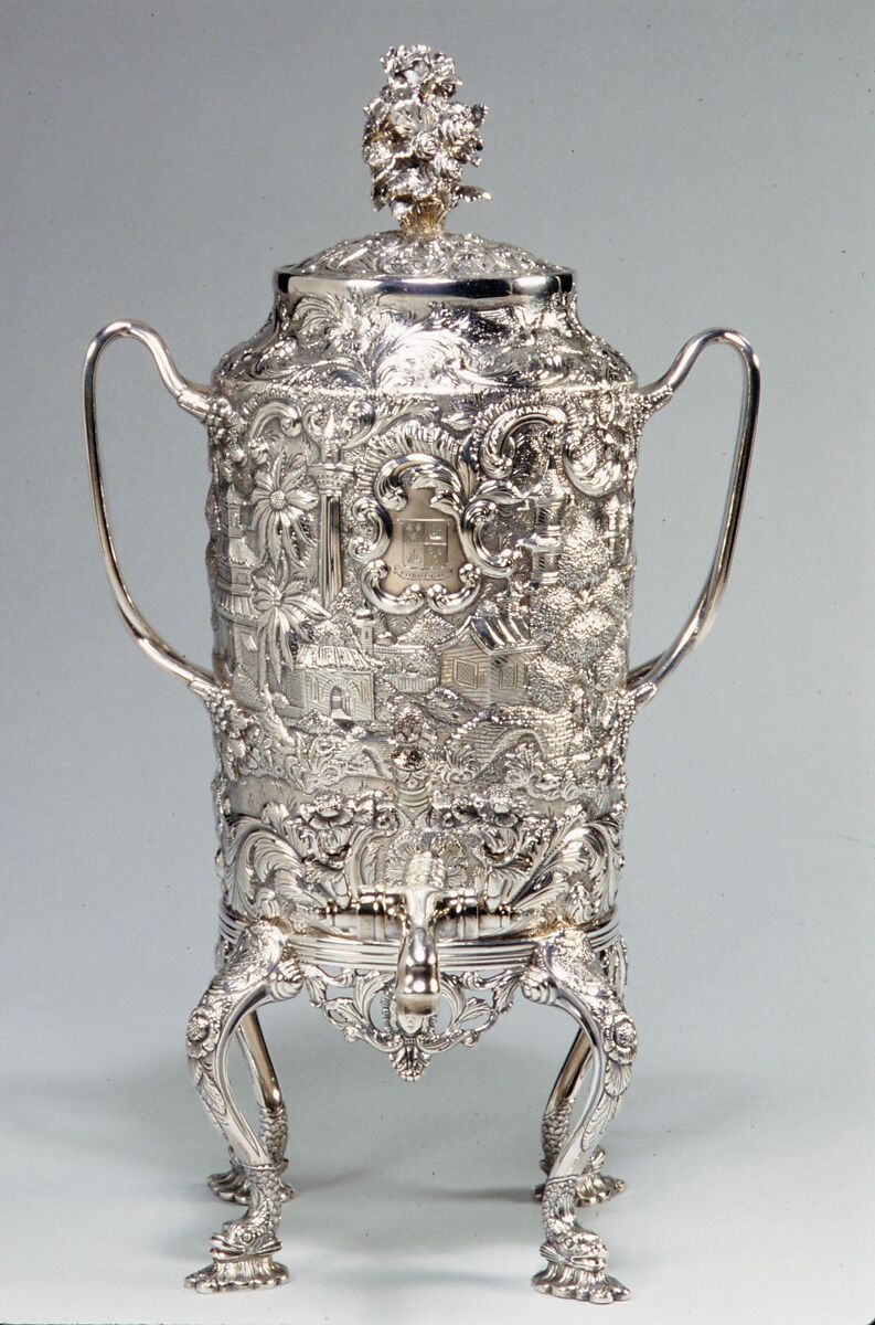 Coffee Urn, Andrew Ellicott Warner (1786–1870), Silver, American 