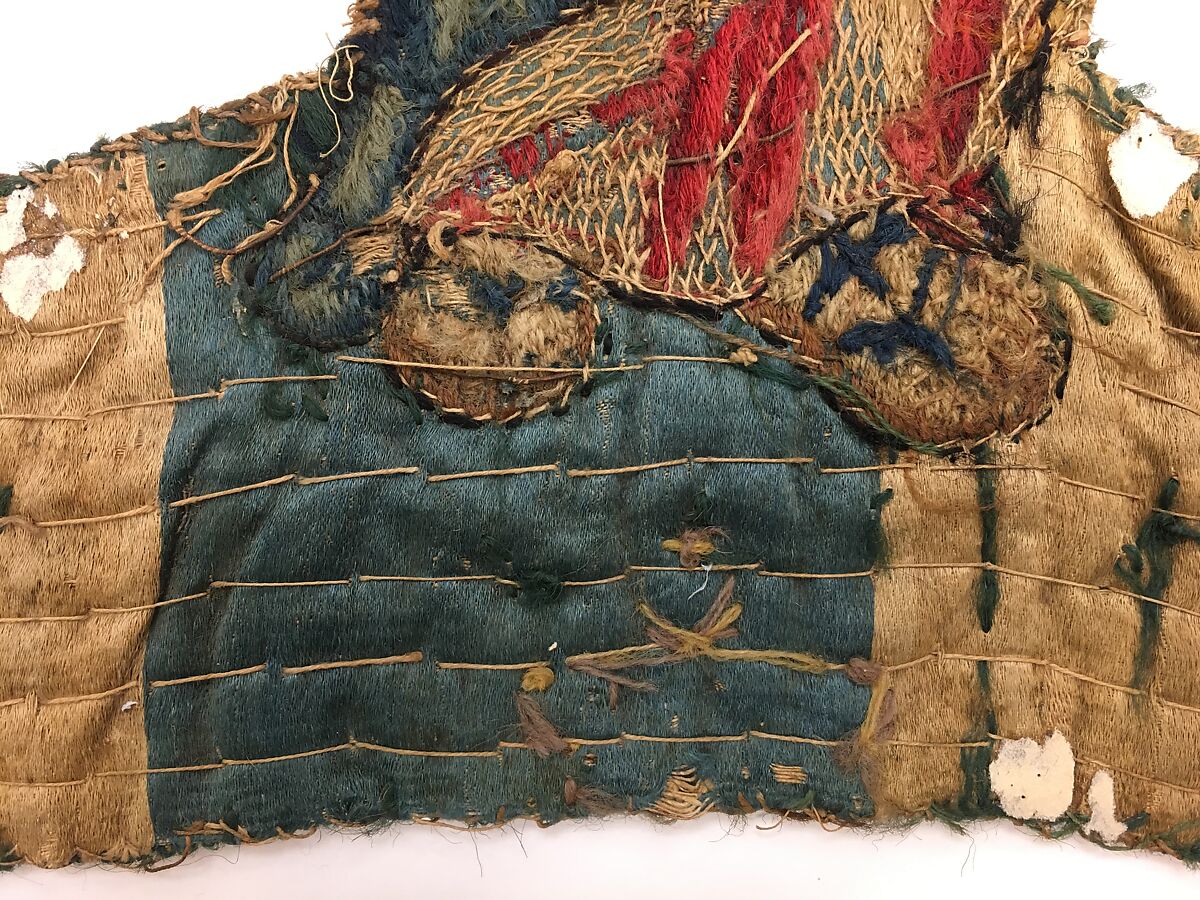 Virgin and Child, Linen, silk, wool and metal thread, possibly German