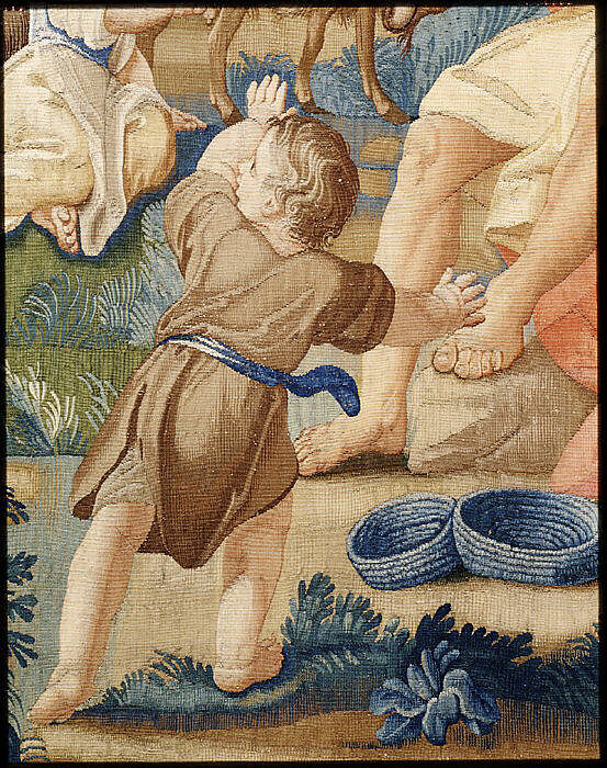 Erminia and the Shepherd (from a set of Scenes from Gerusalemme Liberata), Designed by Domenico Paradisi (Italian, active 1689–1721), Wool, silk (16-18 warps per inch, 7 per cm.), Italian, Rome