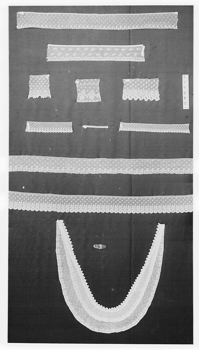 Piece, Bobbin lace, possibly British 