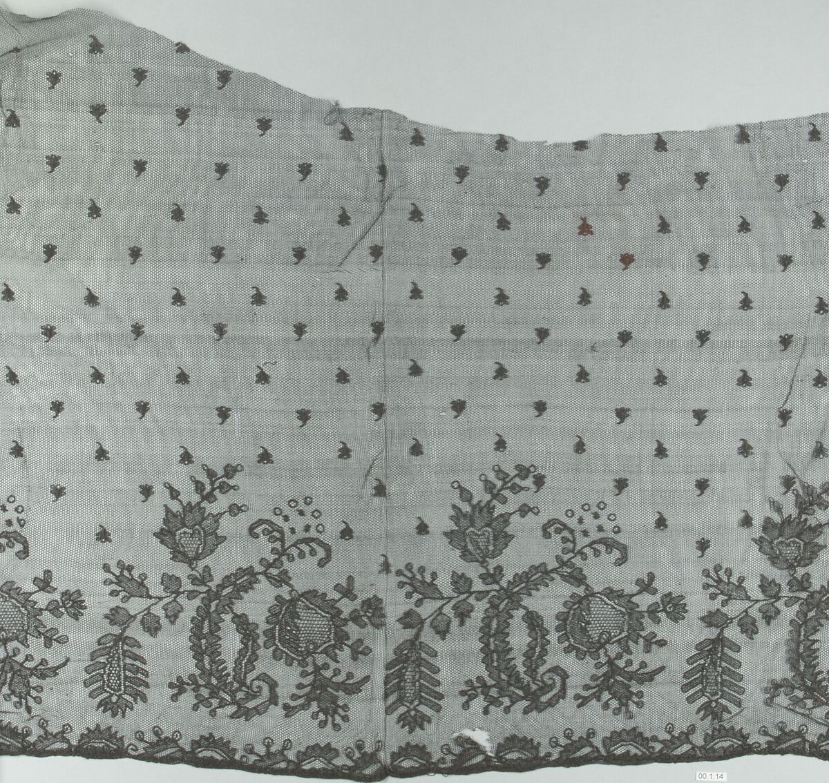 Veil, Silk, machine net, French