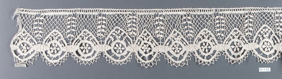Edging, Bobbin lace, French, Cluny 