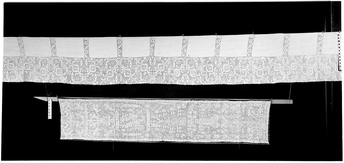 Strip, Drawnwork, Italian, Sicily