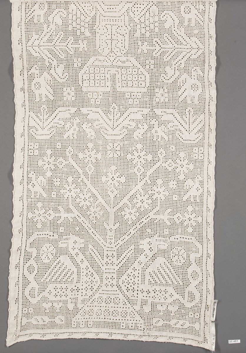 Strip, Drawnwork, Italian, Sicily