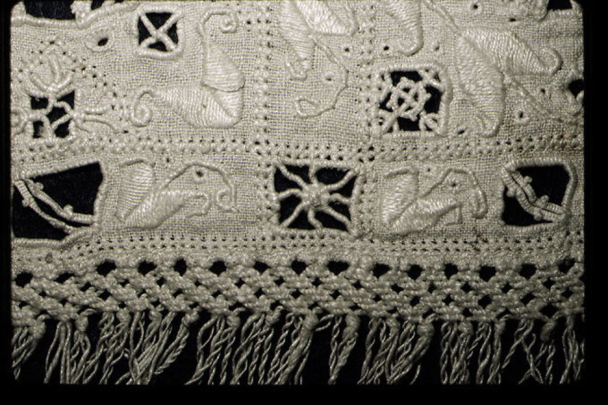 Border, Cutwork, embroidery, macramé, Italian
