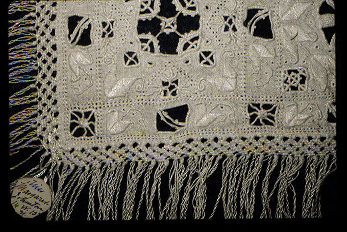 Border, Cutwork, embroidery, macramé, Italian 