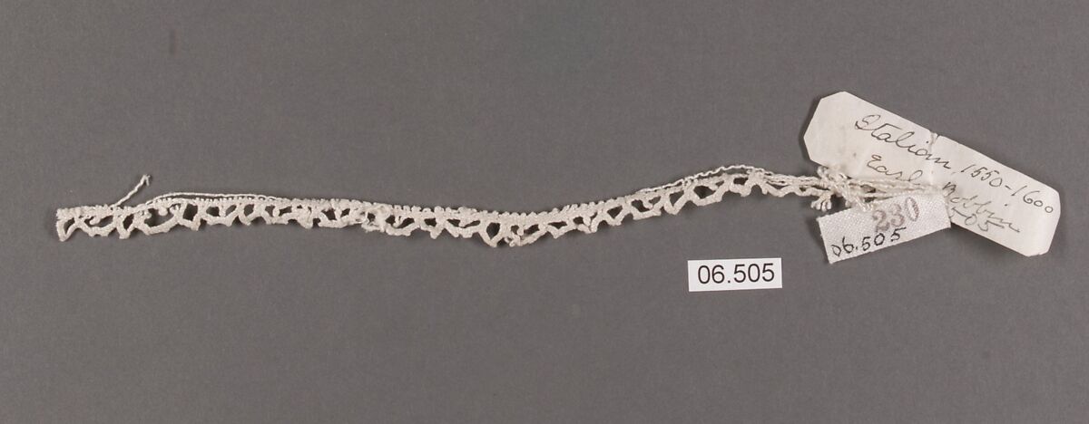 Fragment, Bobbin lace, Italian