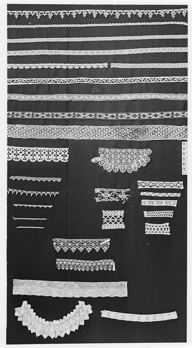 Fragment, Bobbin lace, Italian 