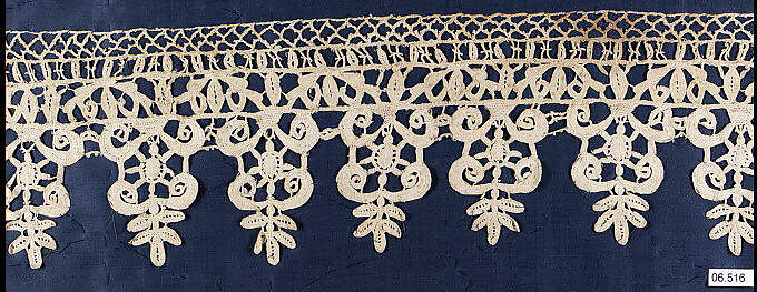 Strip, Needle lace, punto in aria, bobbin lace, Italian 