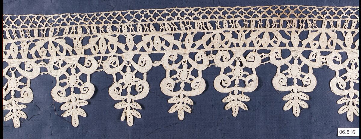 Strip, Needle lace, punto in aria, bobbin lace, Italian