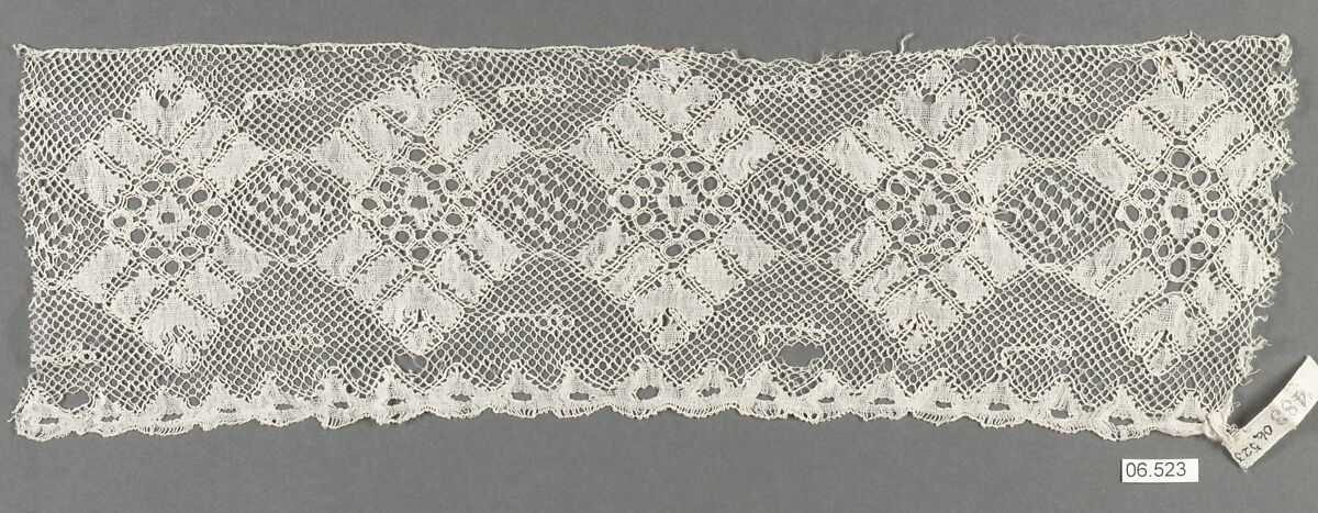 Edging, Bobbin lace, Italian, Venice