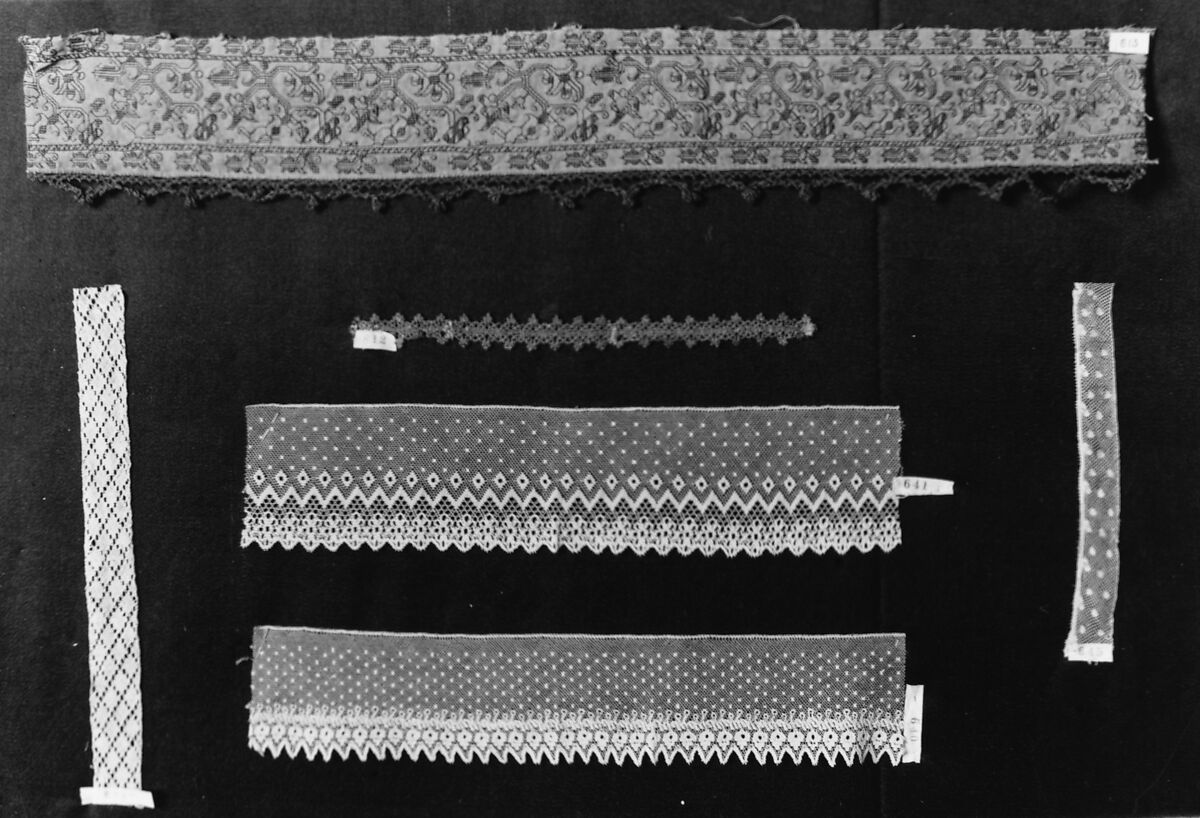 Strip, Bobbin lace, British, Northamptonshire 