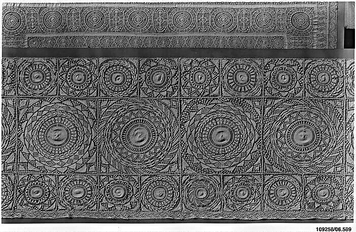 Cover, Embroidered net, Spanish