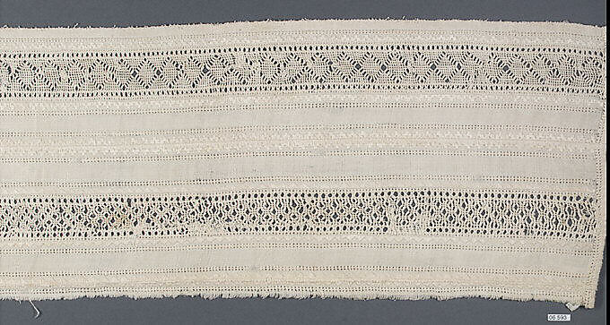 Border, Drawnwork, linen, Greek 