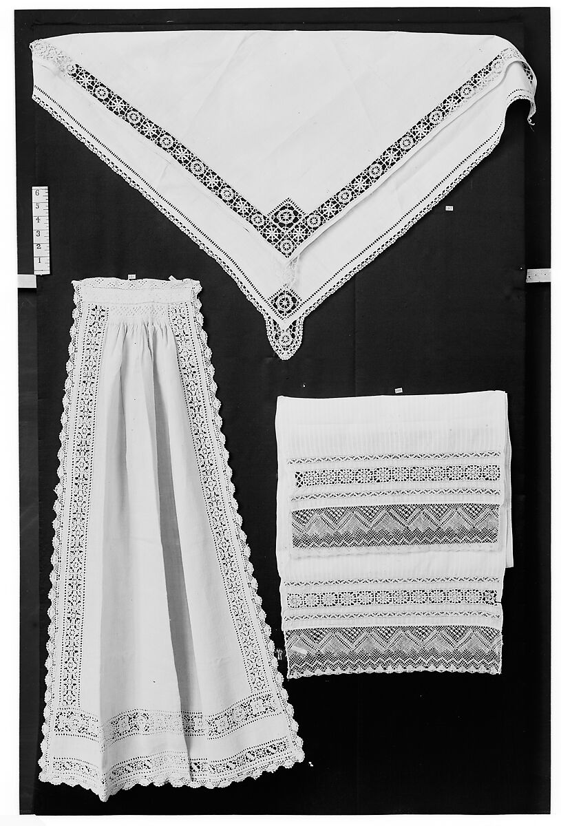 Kerchief, Bobbin lace, Austrian or Dalmatian 