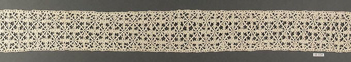 Fragment, Bobbin lace, possibly Greek 