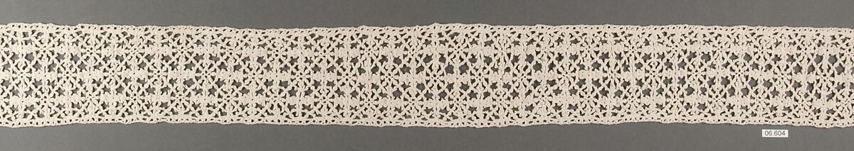 Fragment, Bobbin lace, possibly Greek