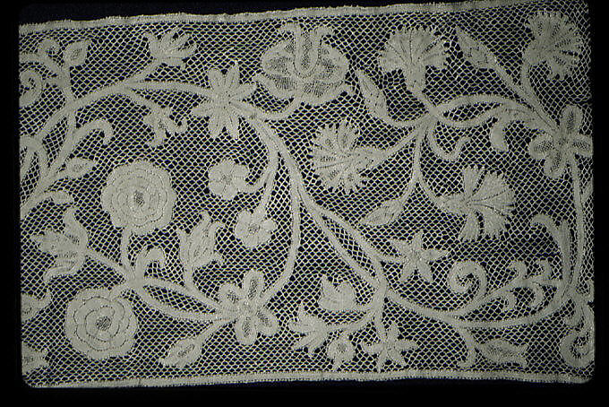 Border, Bobbin lace, Italian or Dutch