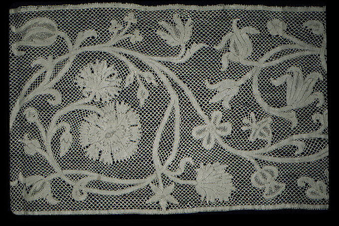 Border, Bobbin lace, Italian or Dutch