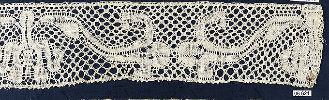 Fragment, Bobbin lace, Spanish 