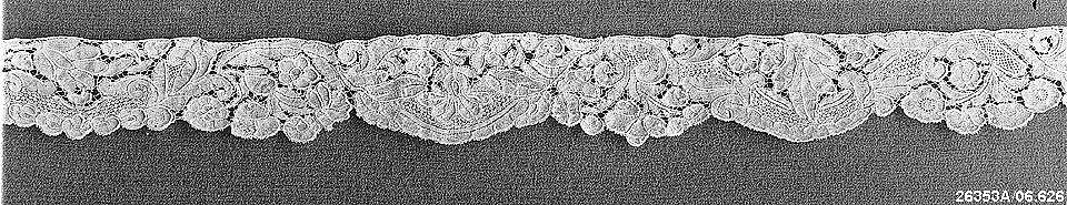 Strip, Bobbin lace, point d'Angleterre, Flemish 