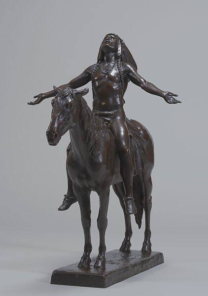 Appeal to the Great Spirit, Cyrus Edwin Dallin (Springville, Utah 1861–1944 Arlington Heights, Massachusetts), Bronze, American 