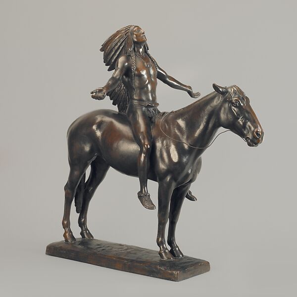 Appeal to the Great Spirit, Cyrus Edwin Dallin (Springville, Utah 1861–1944 Arlington Heights, Massachusetts), Bronze, American 