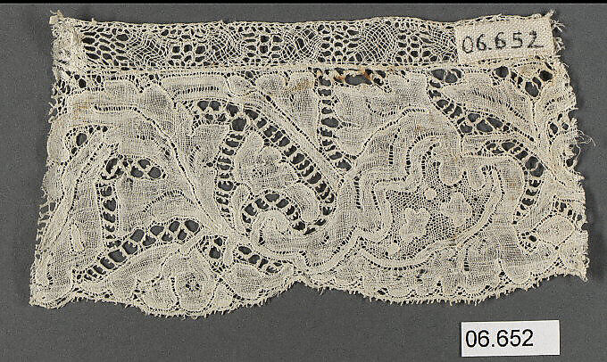 Fragment, Bobbin lace, Flemish 