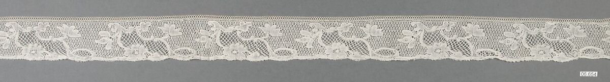 Fragment, Bobbin lace, Flemish, Mechlin
