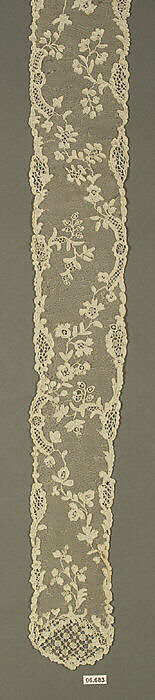 Barbe, Needle lace, point d’Alençon, French 