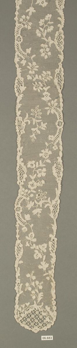 Barbe, Needle lace, point d’Alençon, French