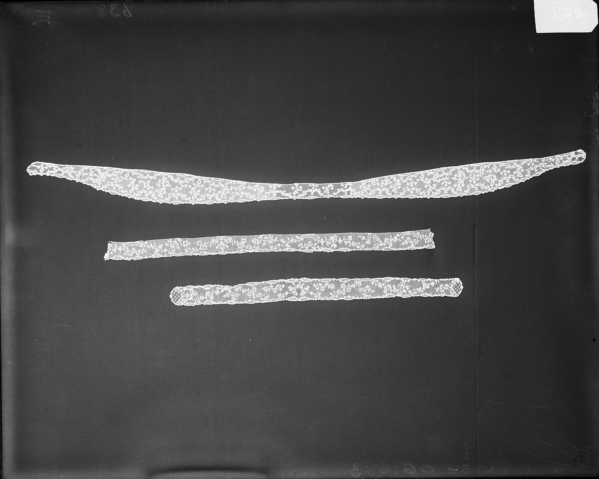 Barbe, Needle lace, point d’Alençon, French