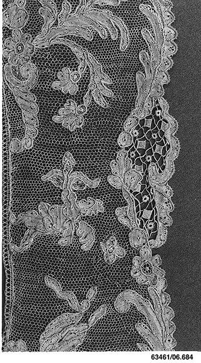 Fragment, Needle lace, French 