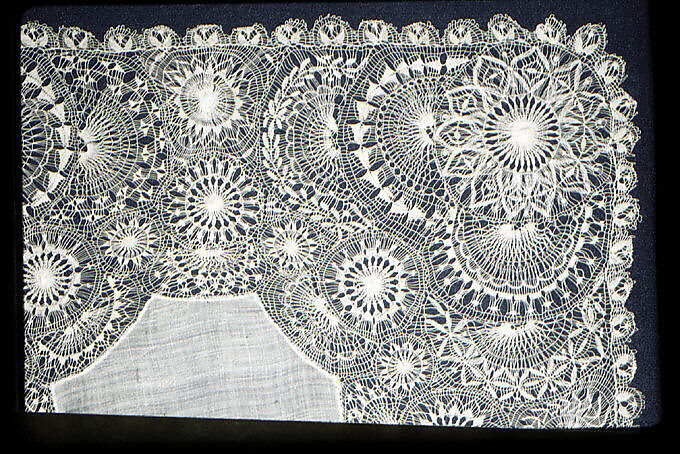 Lace handkerchief, Embroidered net, Paraguayan
