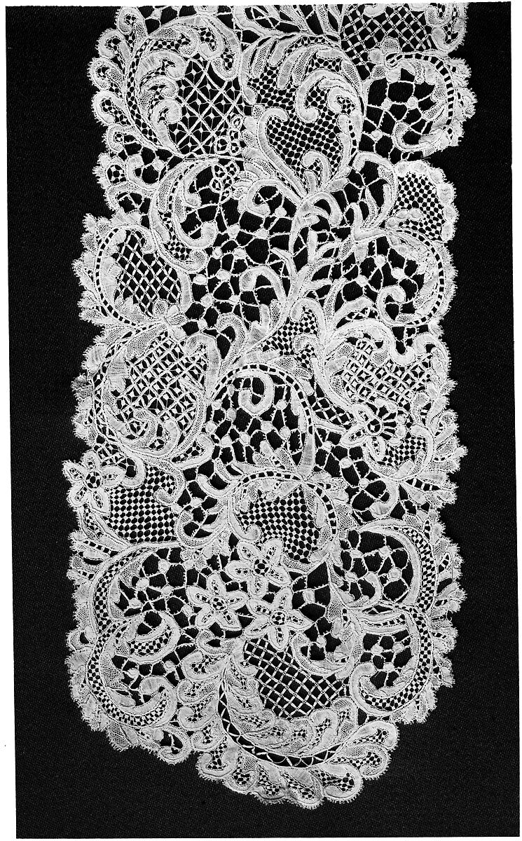 Barbe, Bobbin lace, British, Honiton 