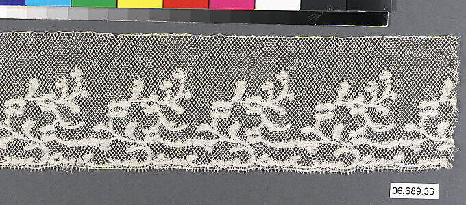 Fragment, Bobbin lace, French 