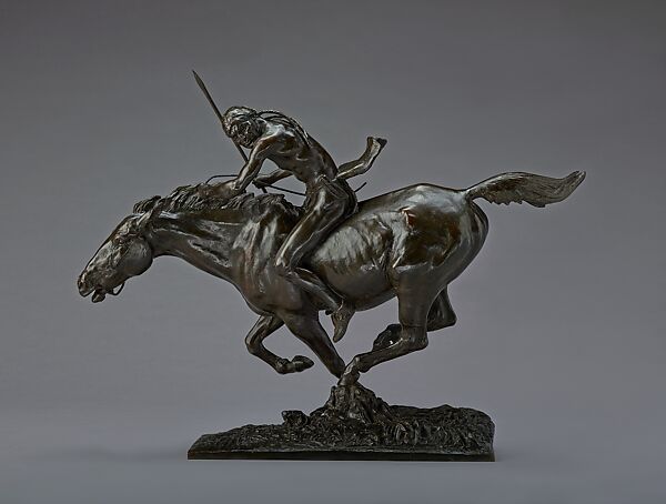 Pursued, Alexander Phimister Proctor (American, Bosanquet, Ontario 1860–1950 Palo Alto, California), Bronze, American 