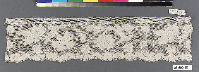 Fragment, Bobbin lace, French 