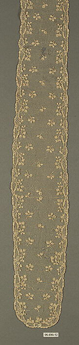 Barbe, Needle lace, point d’Alençon, French 