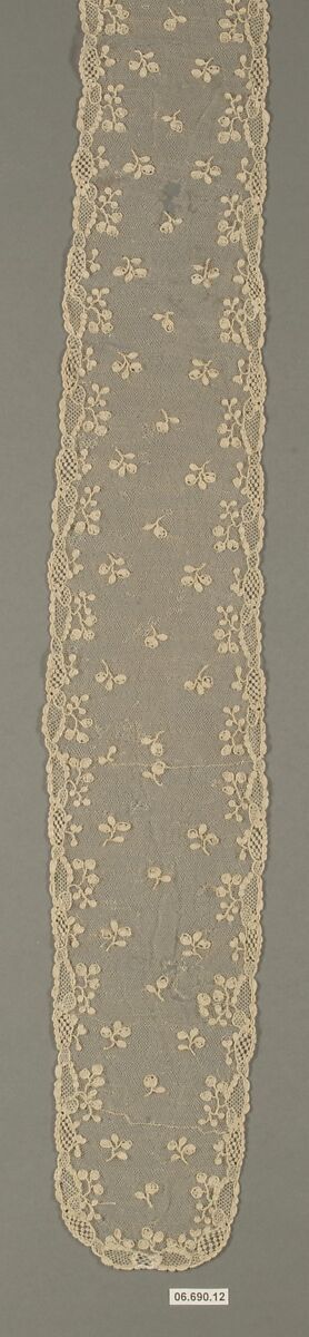 Barbe, Needle lace, point d’Alençon, French