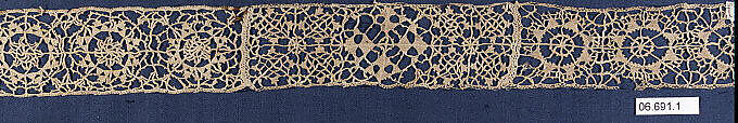 Fragments (3), Needle lace, Italian 