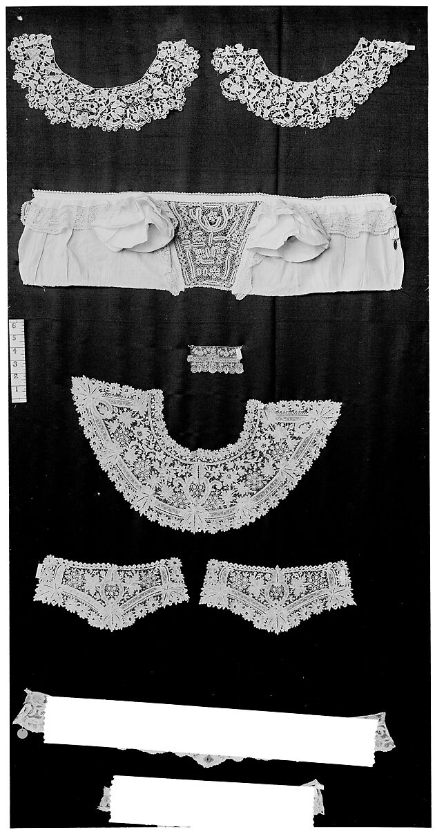 Sample, Needle lace, Point de Gaze, Belgian, Brussels