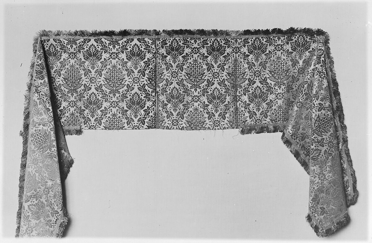 Piece, Silk and metal thread, Italian