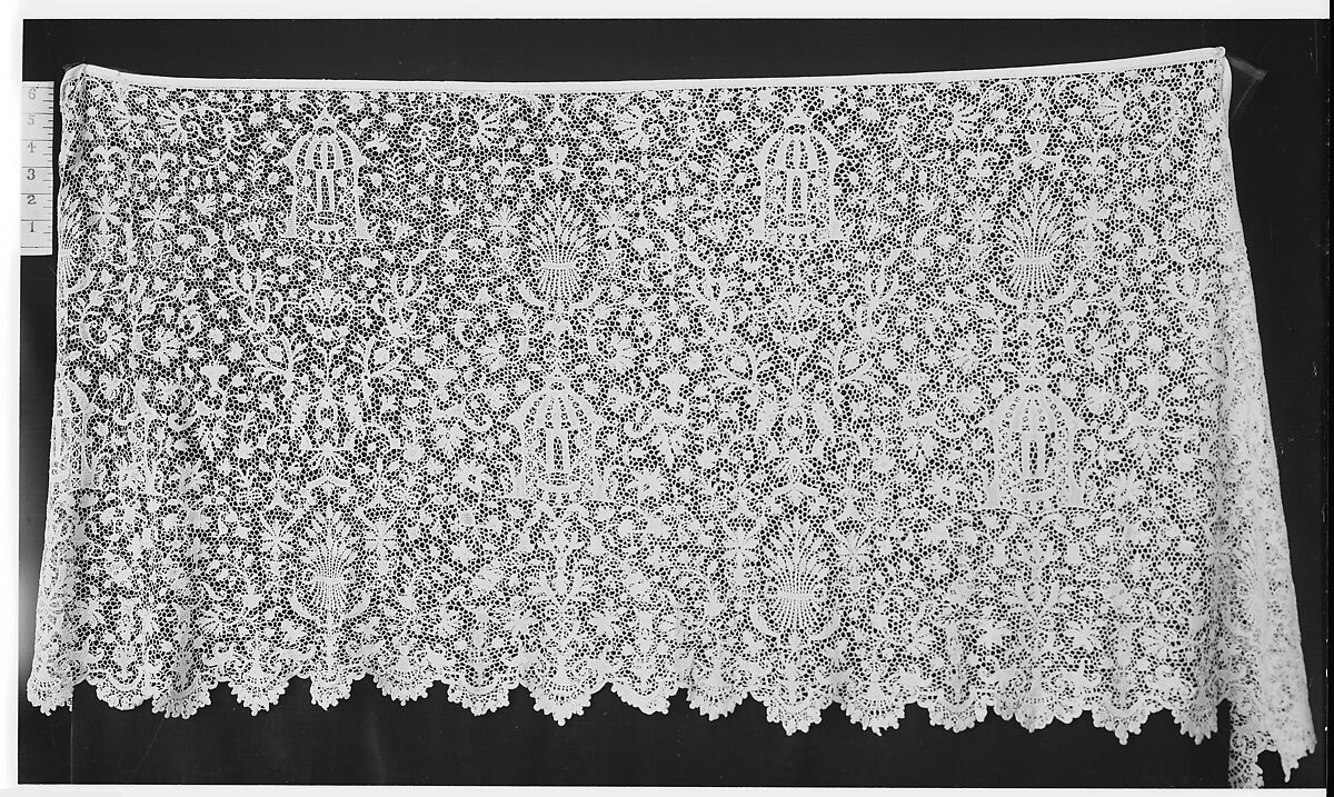 Flounce, Needle lace, French