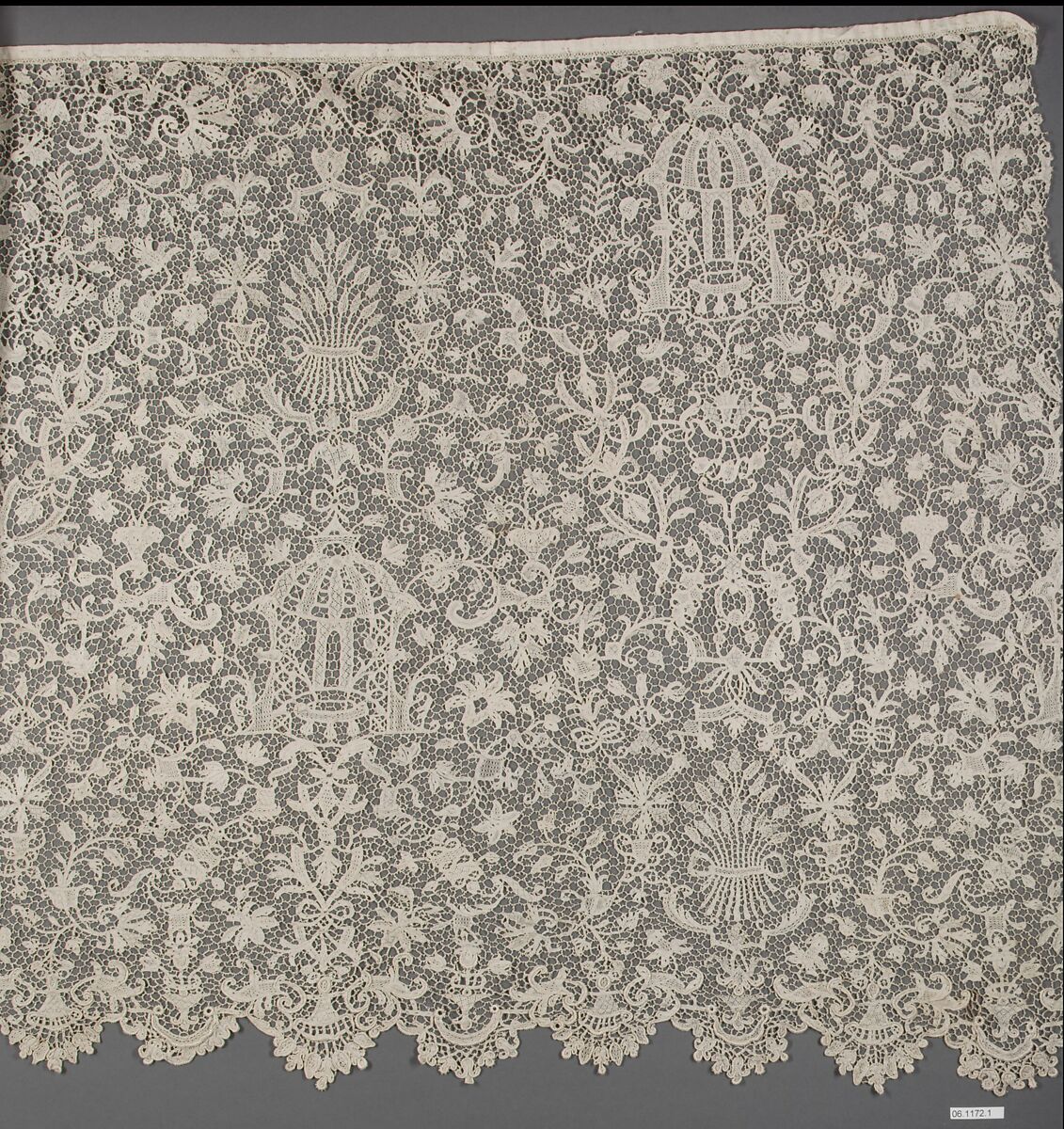 Flounce, Needle lace, French
